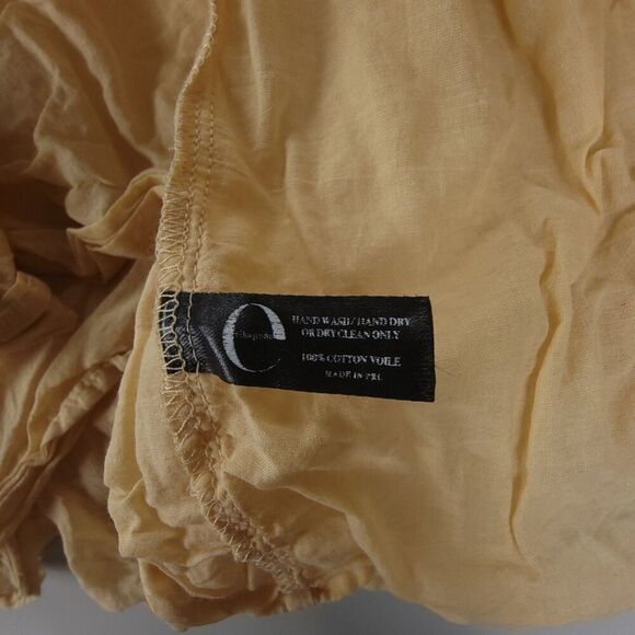 ERIKA PENA Vale Ruffled Maxi Dress with Sleeves Romantic Tiered Boho Sand Beige - Picture 6 of 6